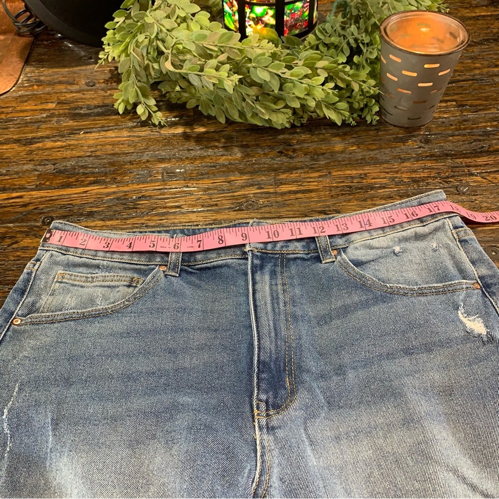 Boho Blue Jeans Distressed Bandana Print Embroidered Embroidery Cotton 17 - Picture 9 of 16